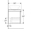Тумба под раковину GEBERIT CITTERIO 500,561.JJ.1 120 см